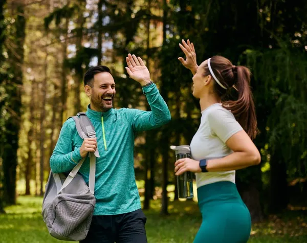 Person living an active, healthy lifestyle